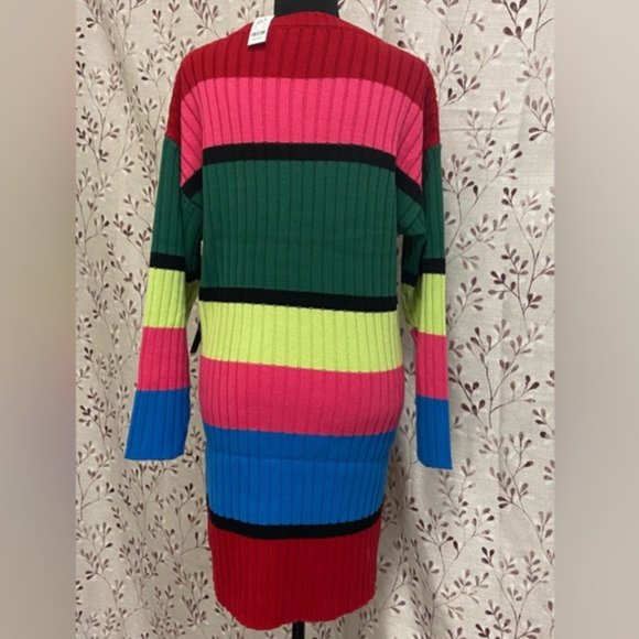 New York & Company - Striped Rib-Knit Sweater Dress (NWT) - Picture 3 of 5